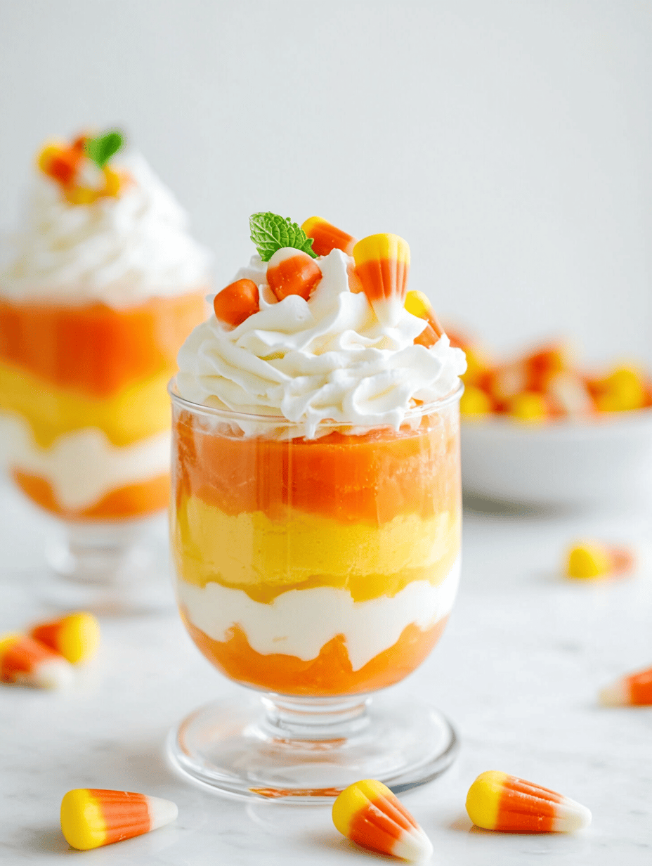 Spooky Sweetness: Halloween Candy Corn Parfaits with a Twist