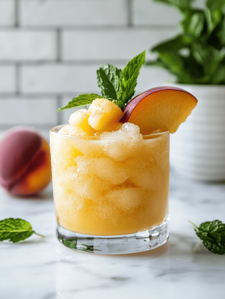 The Secret Summertime Elixir: Peach Slushie