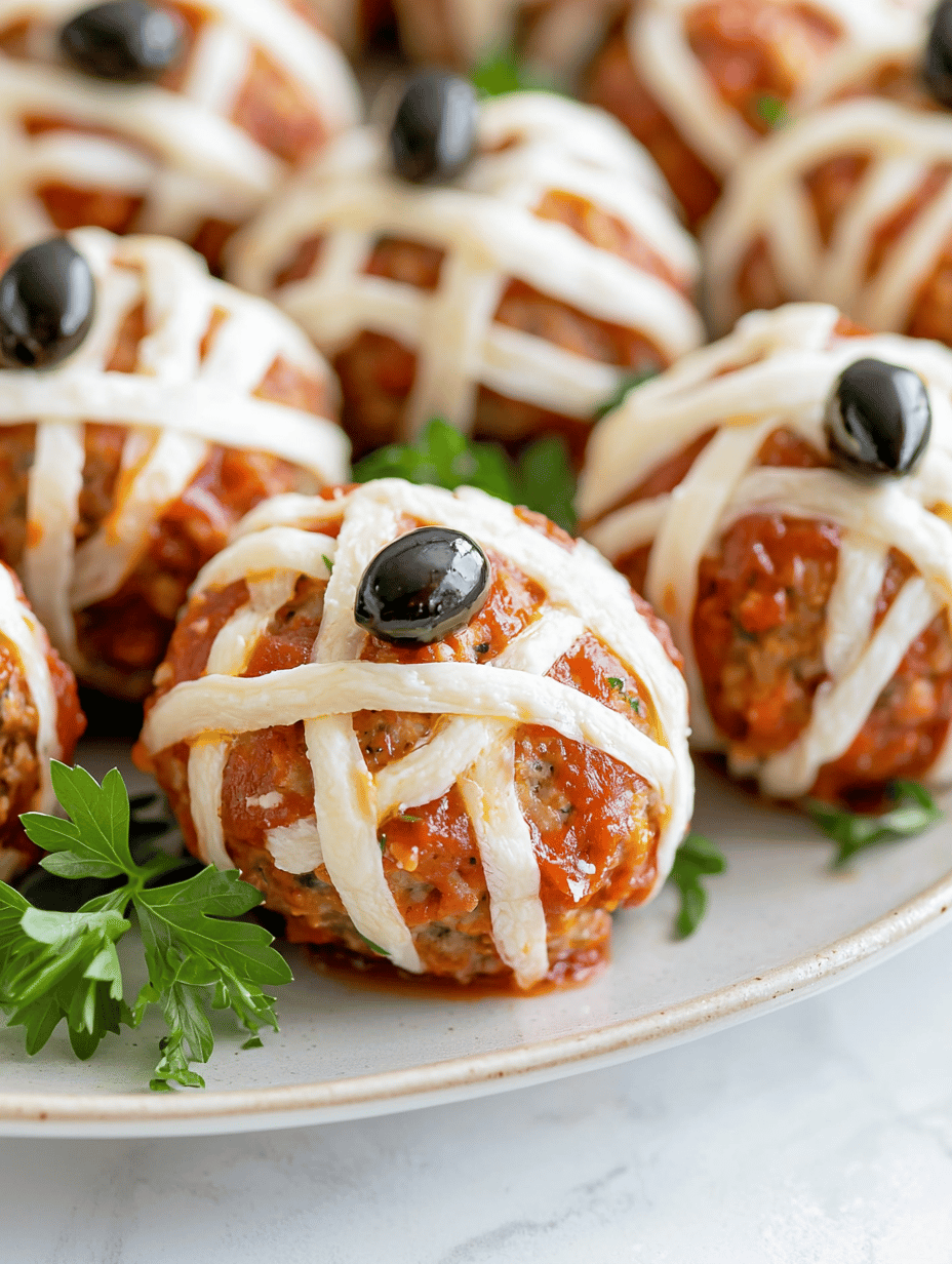 Spooktacular Halloween Mummy Meatballs: A Creepy-Cute Feast