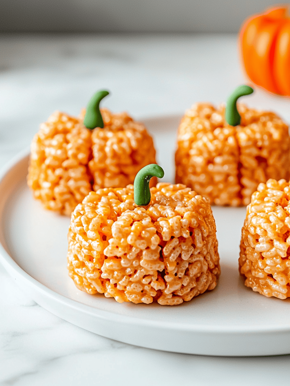 Spooky Sweetness: Halloween Pumpkin Rice Krispie Treats with a Witchy Twist
