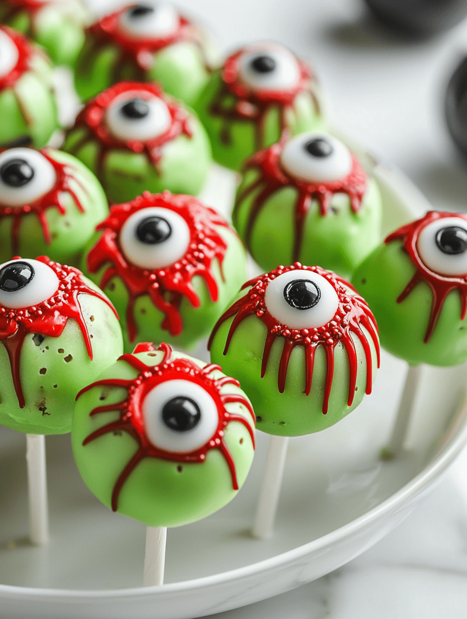 Spooky Delight: Halloween Monster Eyeball Cake Pops