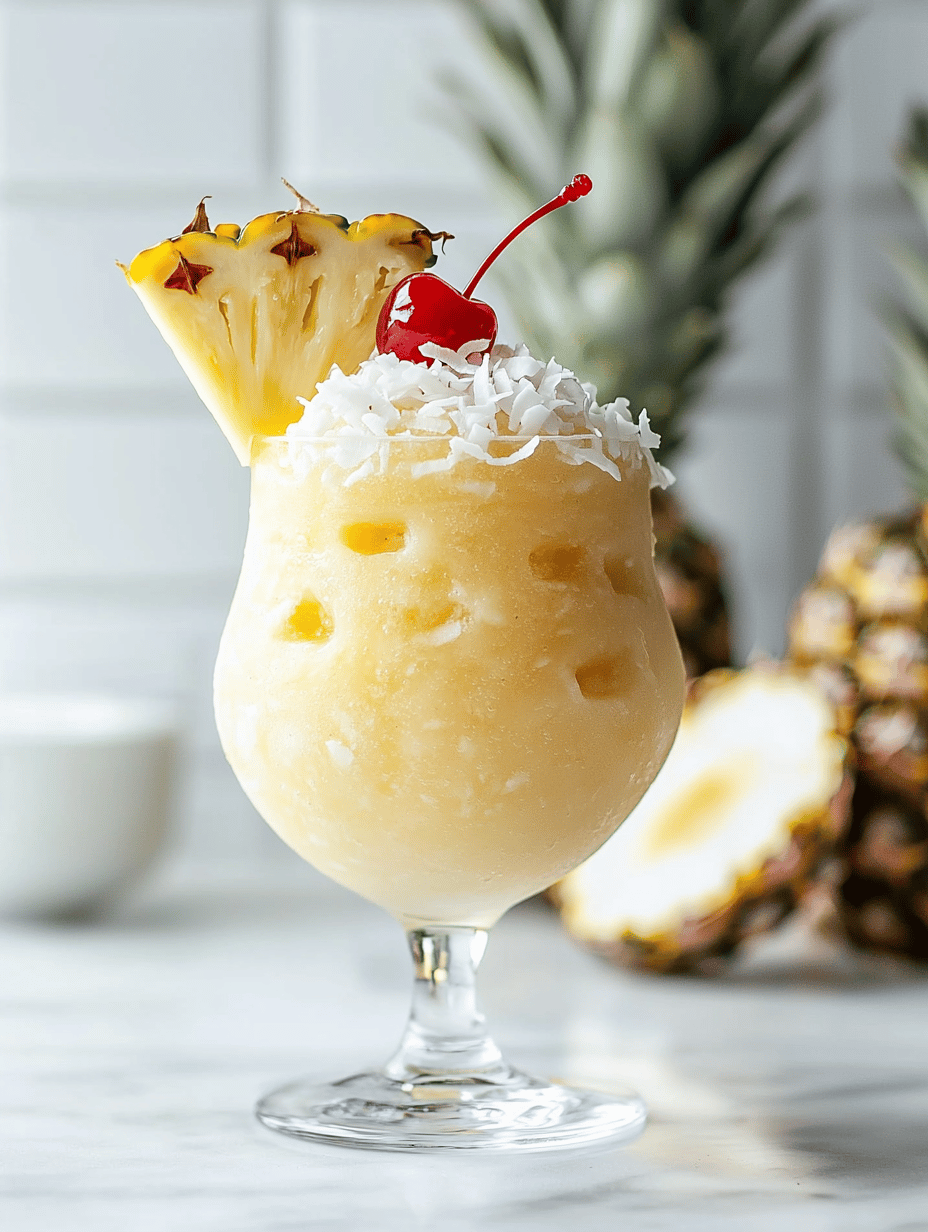 Tropical Chill: The Piña Colada Slushie You Didn’t Know You Needed