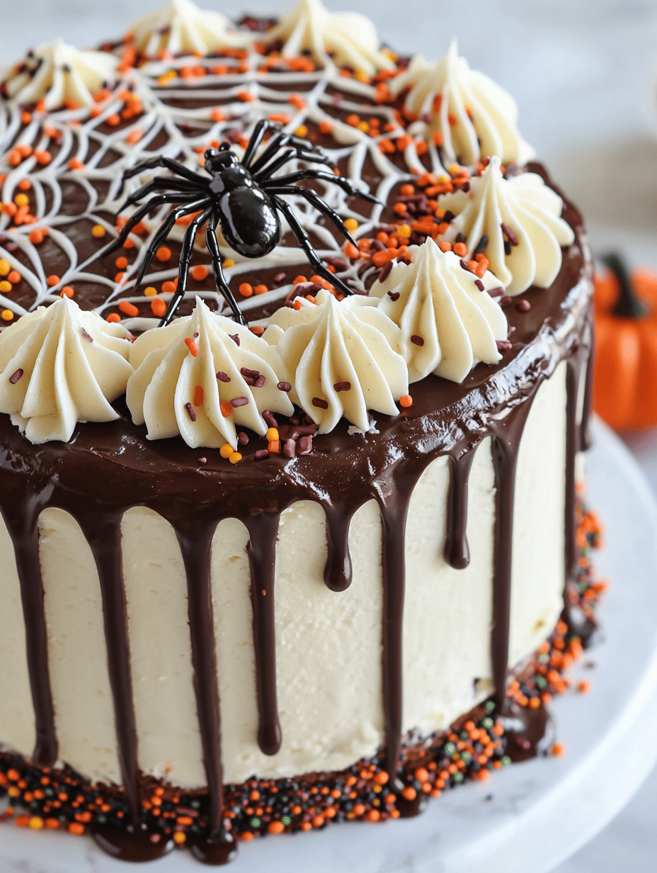 Spooky Elegance: The Ultimate Halloween Spider Web Cake