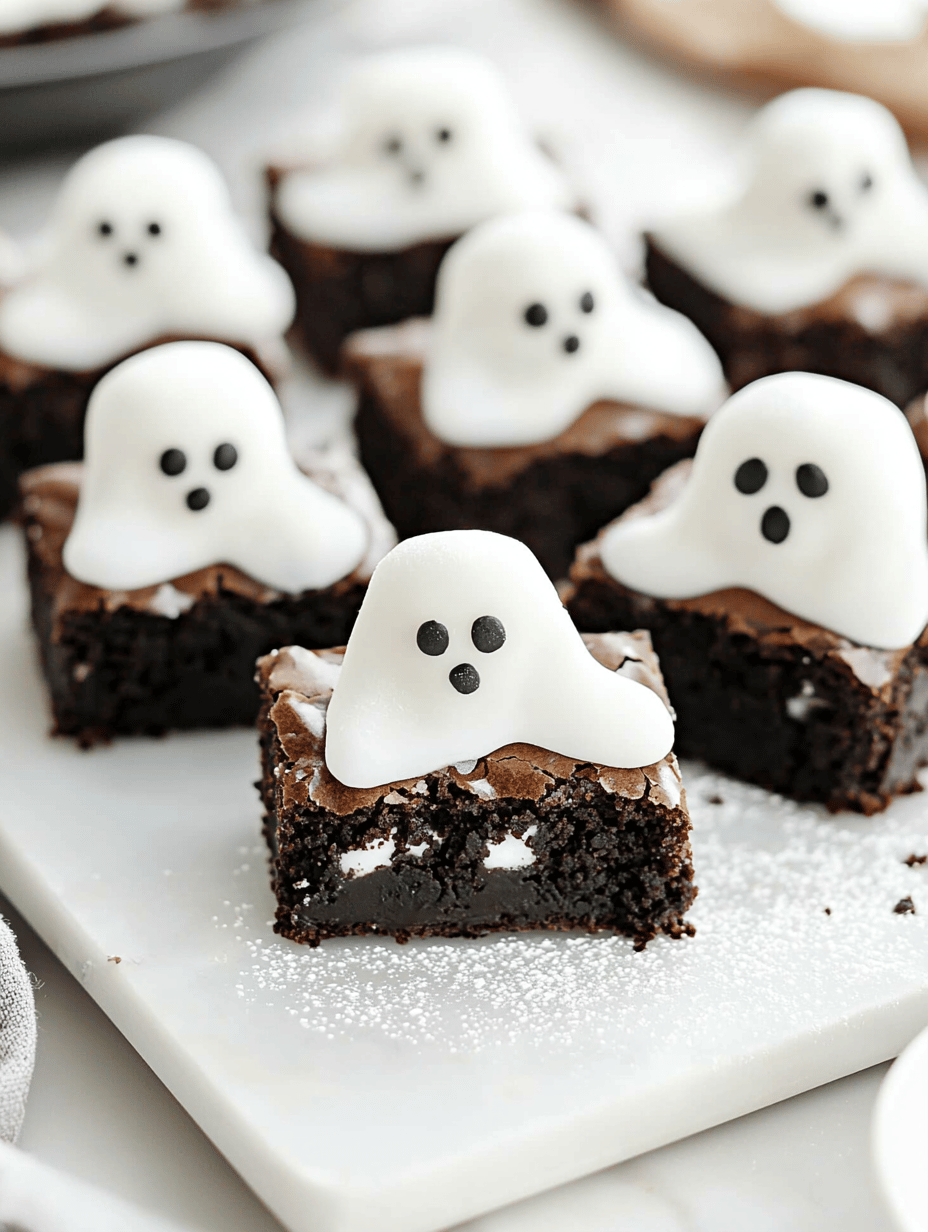 Spooky Sweetness: Halloween Ghost Brownies